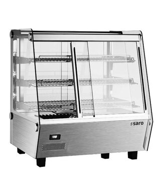 Saro Warmhoudvitrine Self 125W | Schuin glas | (H)68,6x(B)67,8x(D)56,8cm