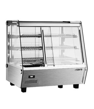 Saro Warmhoudvitrine Self 165W | Schuin glas | (H)68,6x(B)85,6x(D)56,8cm