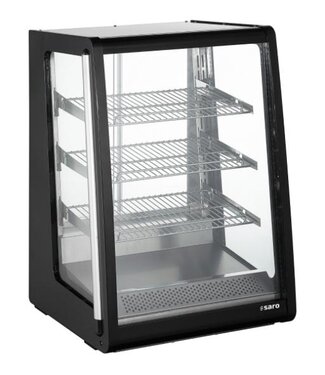 Saro Warmhoudvitrine Alva | Schuin glas | (H)91x(B)62x(D)59cm