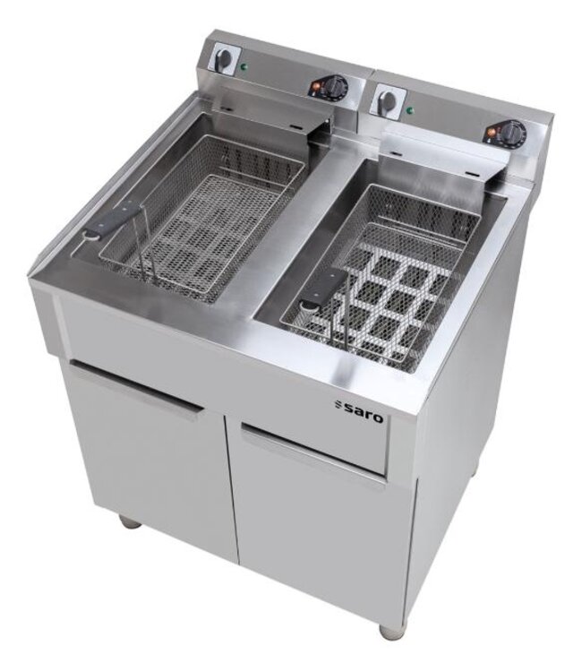 Friteuse Braga | 20 + 20 Liter | Elektrisch | Staand model | 400 Volt