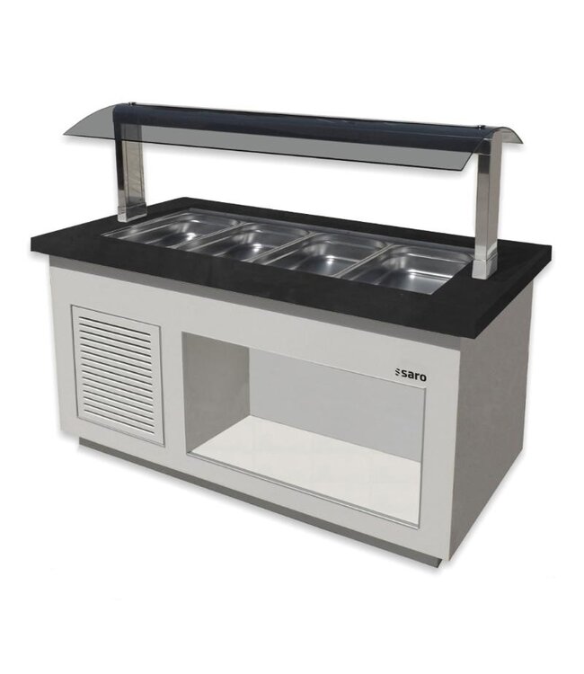 Verwarmde buffetwagen Premium Line SB-H 170 | 4x 1/1GN | Wit
