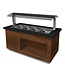 Saro Saladebar Premium Line SB-K 170 | 4x 1/1GN | Statisch | Walnoot