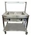 Saro Bain-marie trolley BTS-2 | 2x 1/1GN | RVS | Met aftapkraan