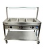 Saro Bain-marie trolley BTS-3 | 3x 1/1GN | RVS | Met aftapkraan
