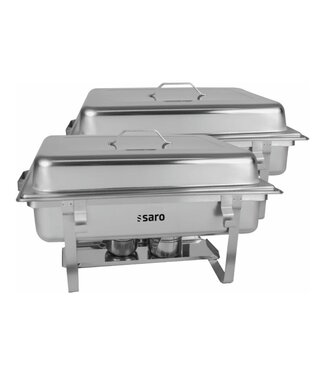 Saro Chafing dish Elena | 1/1GN | Met brandpastahouders | 2 Stuks