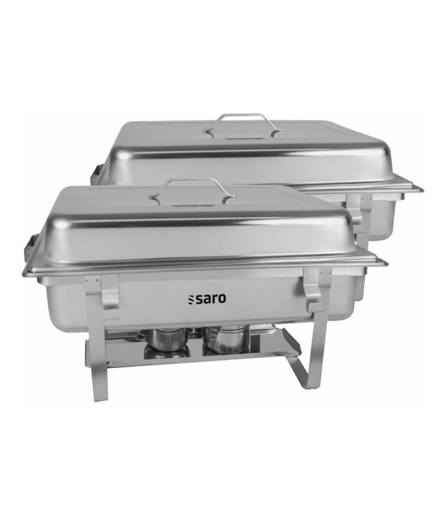 Chafing dish Elena | 1/1GN | Met brandpastahouders | 2 Stuks