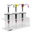 Saro Saus dispenser set PLX-R-BK-1650 ml | Met drukknop | 3x 1,65 Liter