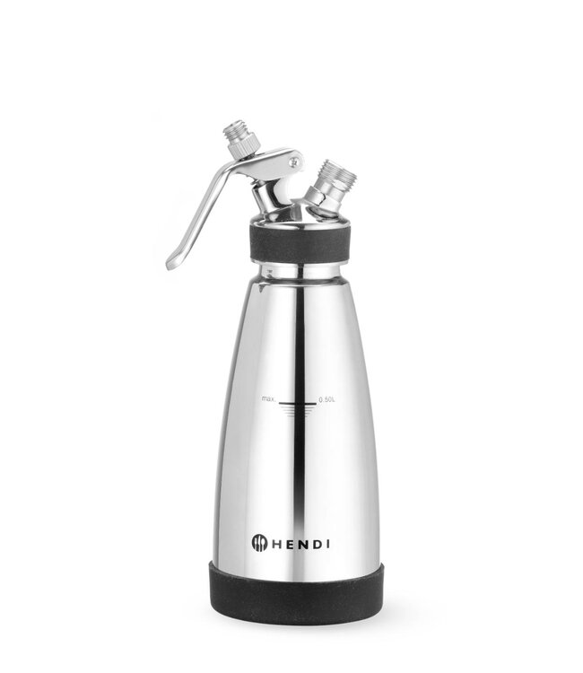 Slagroomspuit | 0,5 Liter | RVS | Ø9,5x(H)27,5cm