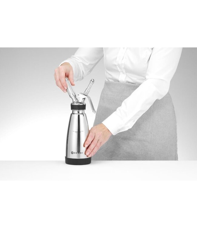 Slagroomspuit | 0,5 Liter | RVS | Ø9,5x(H)27,5cm