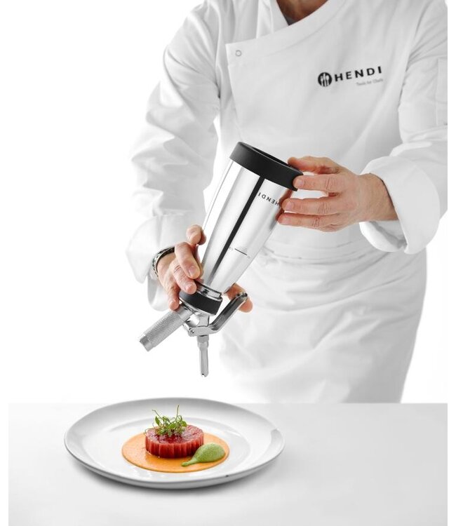 Slagroomspuit | 0,5 Liter | RVS | Ø9,5x(H)27,5cm