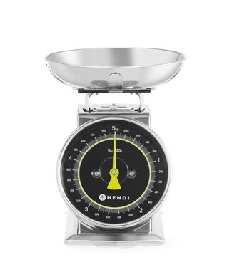 Hendi Mechanische keukenweegschaal | tot 5 kg | Per 20 gram