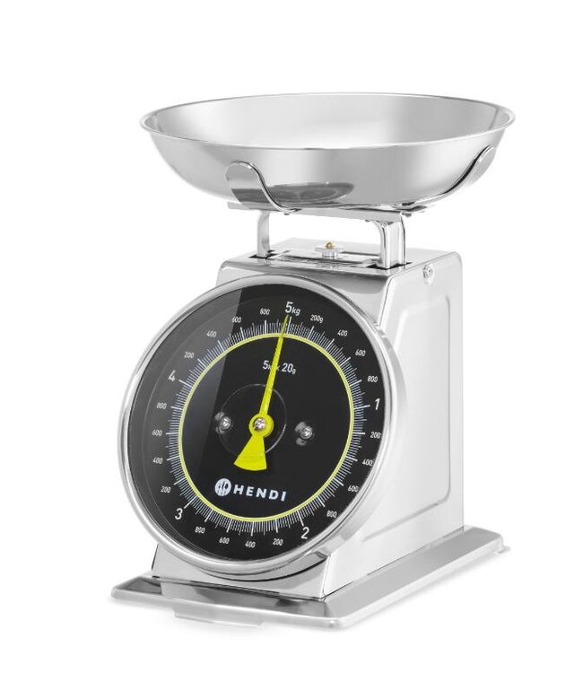 Mechanische keukenweegschaal | tot 5 kg | Per 20 gram