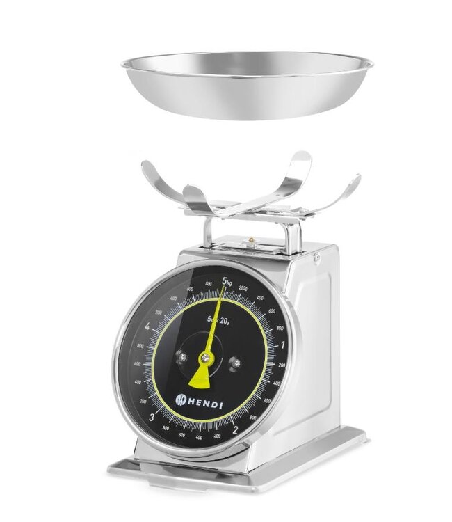 Mechanische keukenweegschaal | tot 5 kg | Per 20 gram