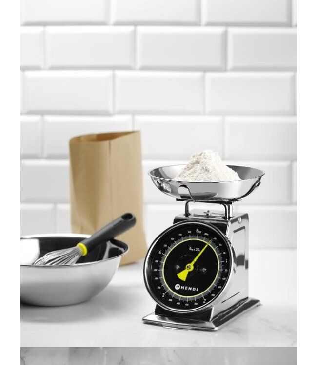 Mechanische keukenweegschaal | tot 5 kg | Per 20 gram