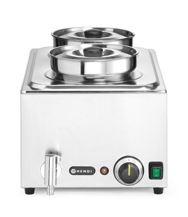 Bain-marie Ranger | 2x 4 Liter | Inclusief ronde bakken met deksels