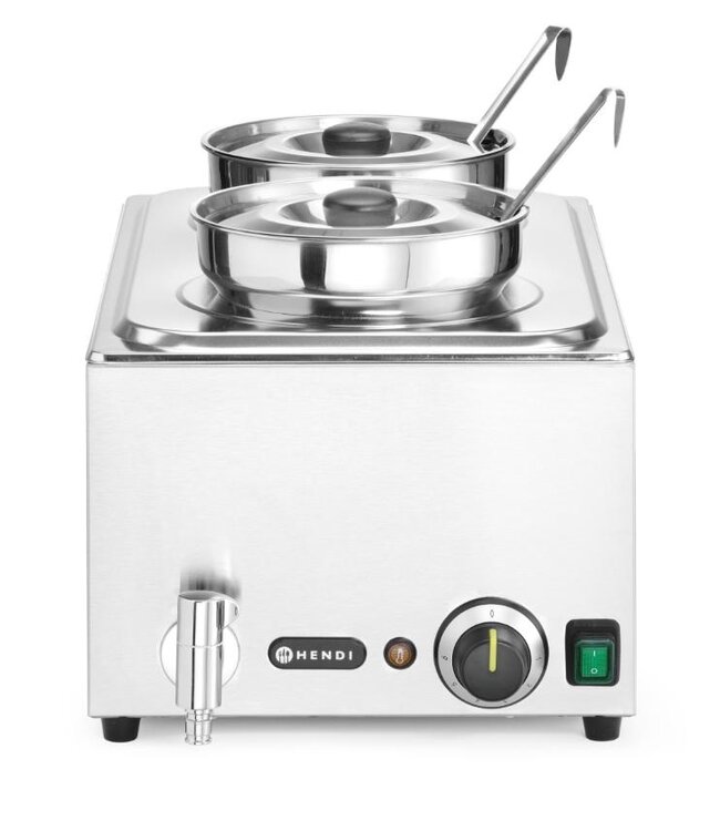 Bain-marie Ranger | 2x 4 Liter | Inclusief ronde bakken met deksels