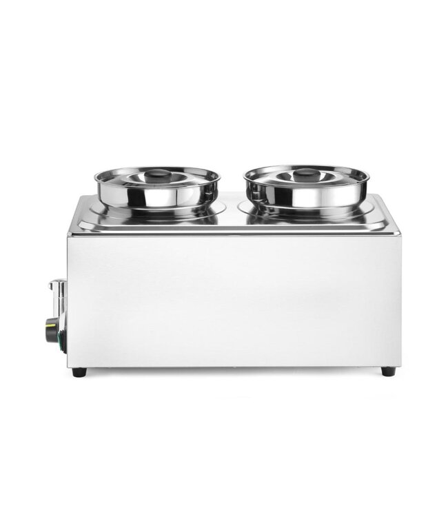 Bain-marie Ranger | 2x 4 Liter | Inclusief ronde bakken met deksels