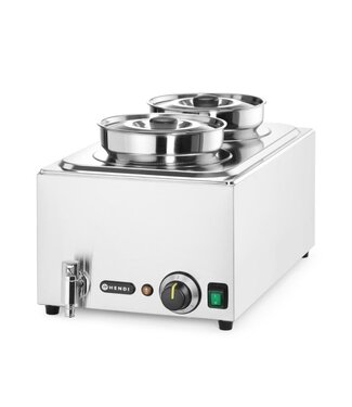 Hendi Bain-marie Ranger | 2x 4 Liter | Inclusief ronde bakken met deksels