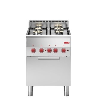 Gastro M Gasfornuis Gastro M600 - 4 branders - met heteluchtoven
