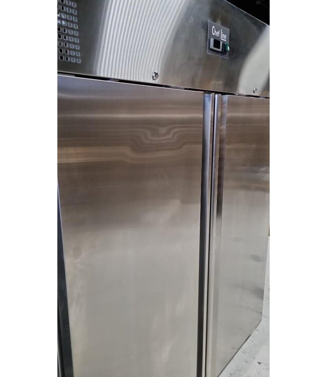 Occasion: Koelkast Chef Line | 1476L | RVS | Dubbeldeurs | Met wielen | (H)201x148x83cm