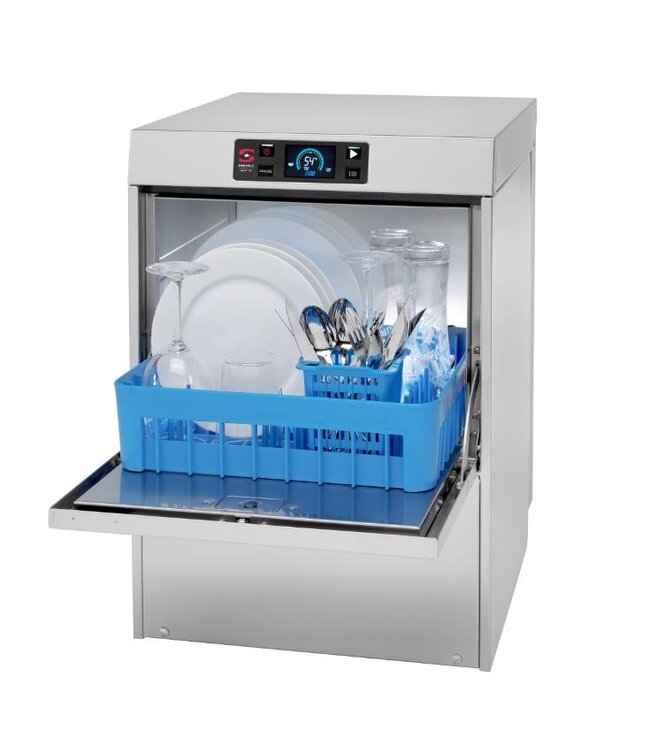 Glazenspoelmachine UX-40SBDD | 40x40cm | Tot 40 korven per uur