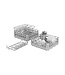 Vaatwaskorf SK-SET 400 | 40x40cm | Met bestekmand, bordenrek en glazenrek