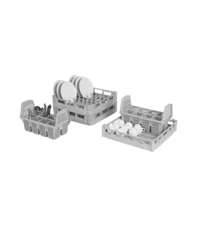 Vaatwaskorf SK-SET 500 | 50x50cm | 2 Bestekmanden, 2 bordenkorven en 1 universeelkorf