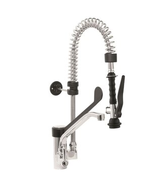 Voorspoeldouche Emmi | Enkelgats | Elleboogkraan | 3/8" aansluiting