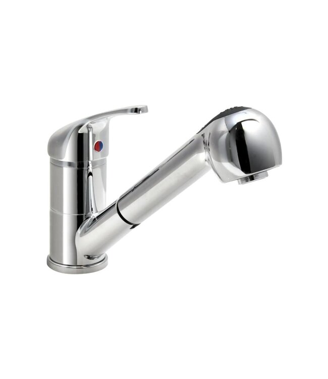 Mengkraan Silke met uittrekbare douche | Tafelmodel | Enkelgats | 3/8" aansluiting