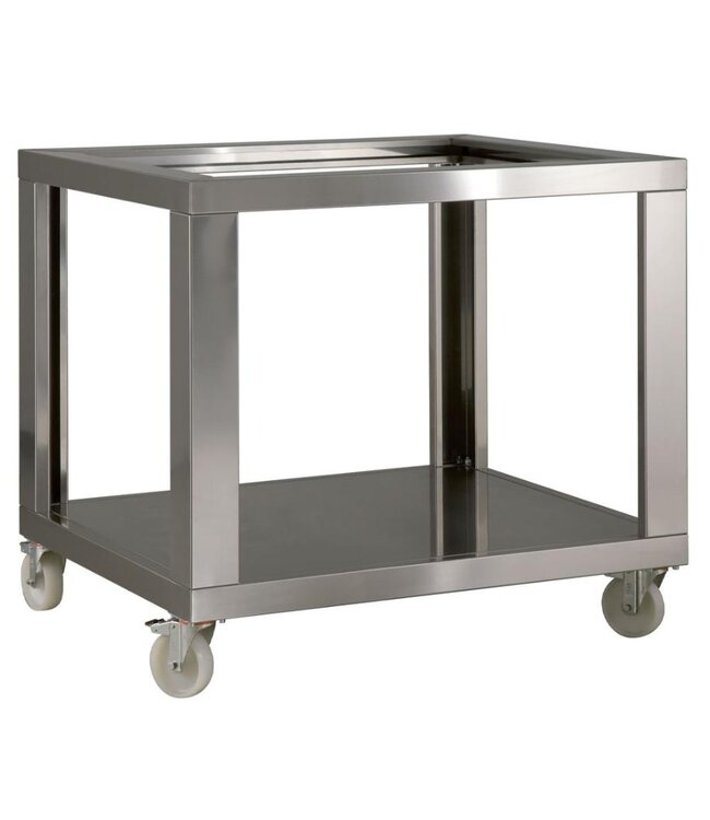 RVS Onderstel met wielen | Voor Pizza oven Diamond Logic Line Plus