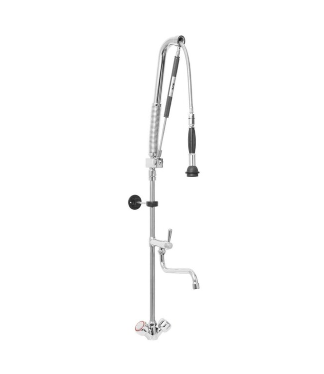 Voorspoeldouche Hilde | Extra hoog | Enkelgats | Met tussenkraan & waterstop