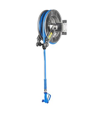 RVS Automatische slanghaspel set Benjamin | Compleet met 15m slang & spuitpistool