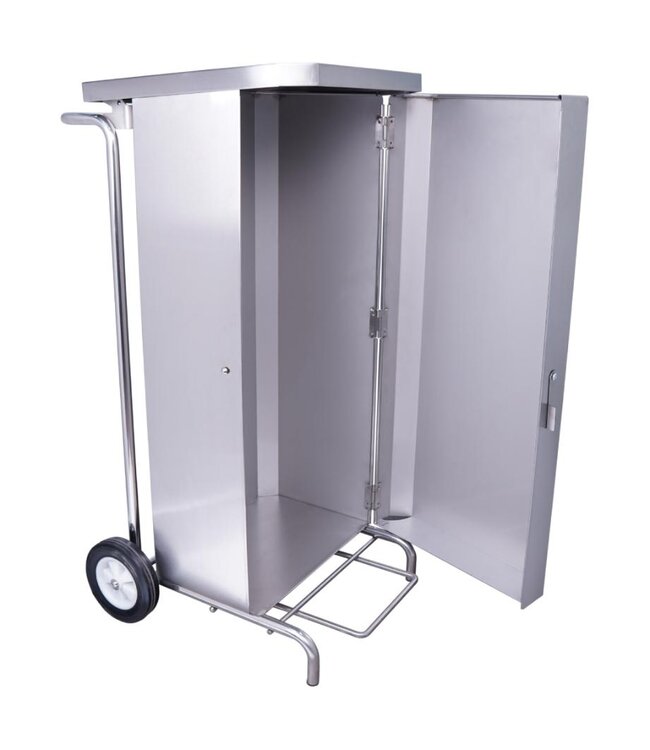 Afvalzakhouder MSH 100 | Voetbediening | (B)37x(D)56x(H)89cm