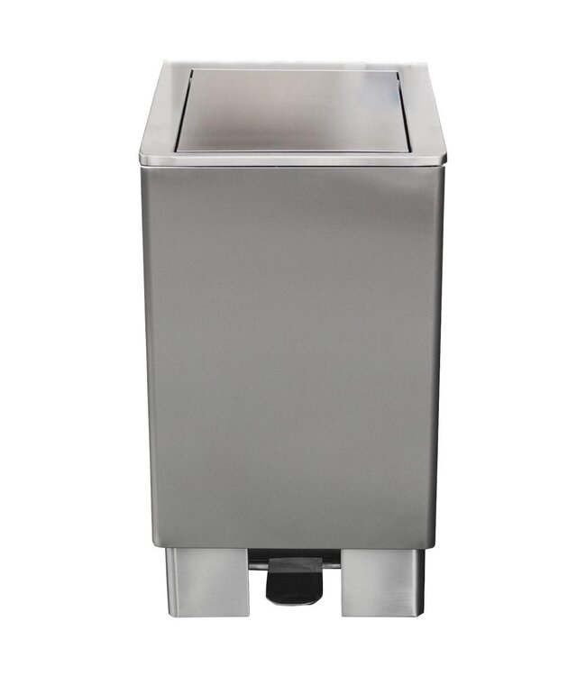 RVS Afvalbak Apollo met voetpedaal | 60 Liter | (H)76,5x(B)40x(D)37cm