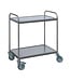Saro RVS Serveerwagen SWK 2 | 2 Bladen | 63x40cm | Flat pack