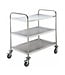 Saro RVS Serveerwagen Bastian | 3 Bladen | Flat pack