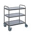 Saro RVS Serveerwagen SW 3 | 3 Bladen | 80x50cm | Flat pack