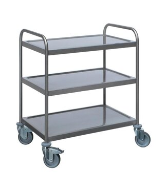 Saro RVS Serveerwagen SWK 3 | 3 Bladen | 63x40cm | Flat pack