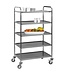 Saro RVS Serveerwagen David | 5 Bladen | Flat pack