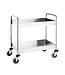 Saro RVS Serveerwagen Charles | 2 Diepe bladen | Heavy duty | Gelast