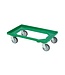 Trolley voor broodkratten/stapelbakken TR Groen | 60x40cm