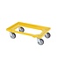 Trolley voor broodkratten/stapelbakken TR Geel | 60x40cm