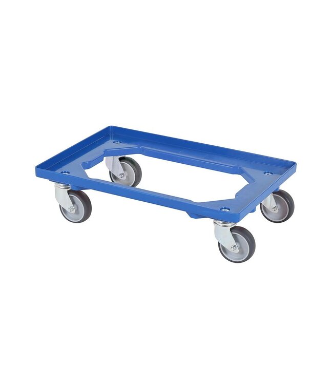 Trolley voor broodkratten/stapelbakken TR Blauw | 60x40cm