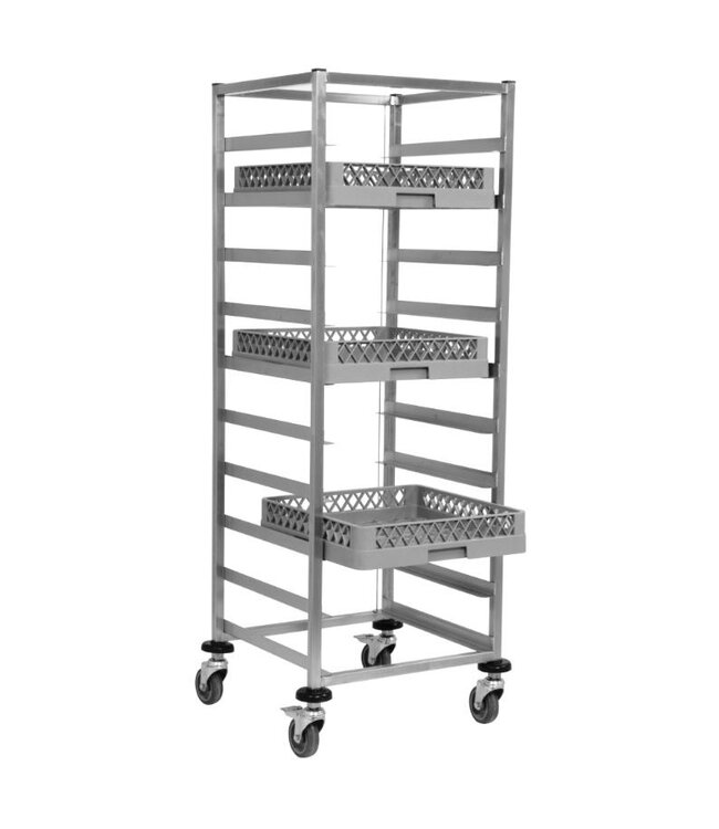 Korven regaalwagen KT 500 | Voor 10x 50x50cm vaatwaskorven