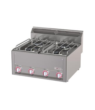 Diverso By Diamond Gaskooktoestel Diverso | 4-Pits | 2x 3kW en 2x 3,6kW