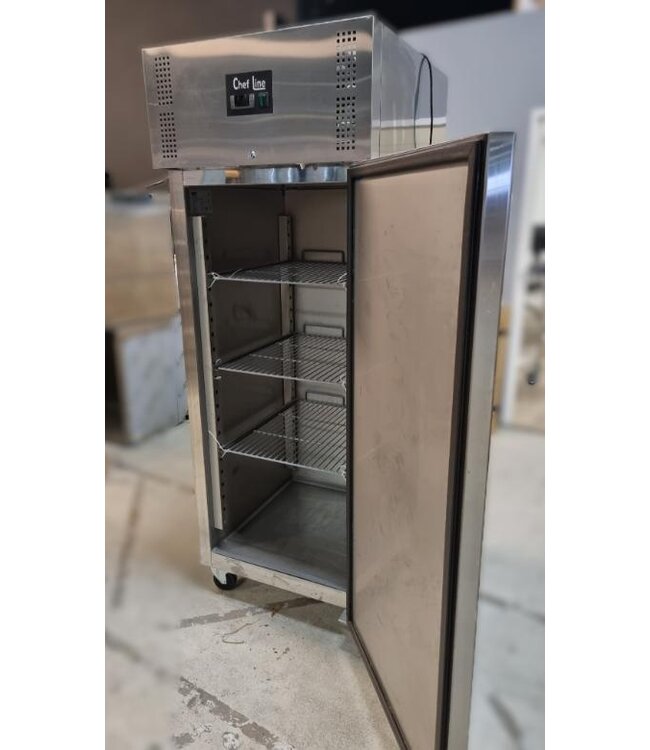 Occasion: Koelkast Chef Line | 685L | RVS | Met wielen | (H)201x74x83cm