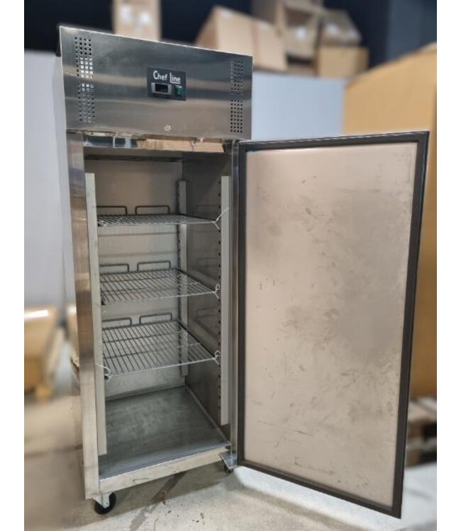 Occasion: Koelkast Chef Line | 685L | RVS | Met wielen | (H)201x74x83cm