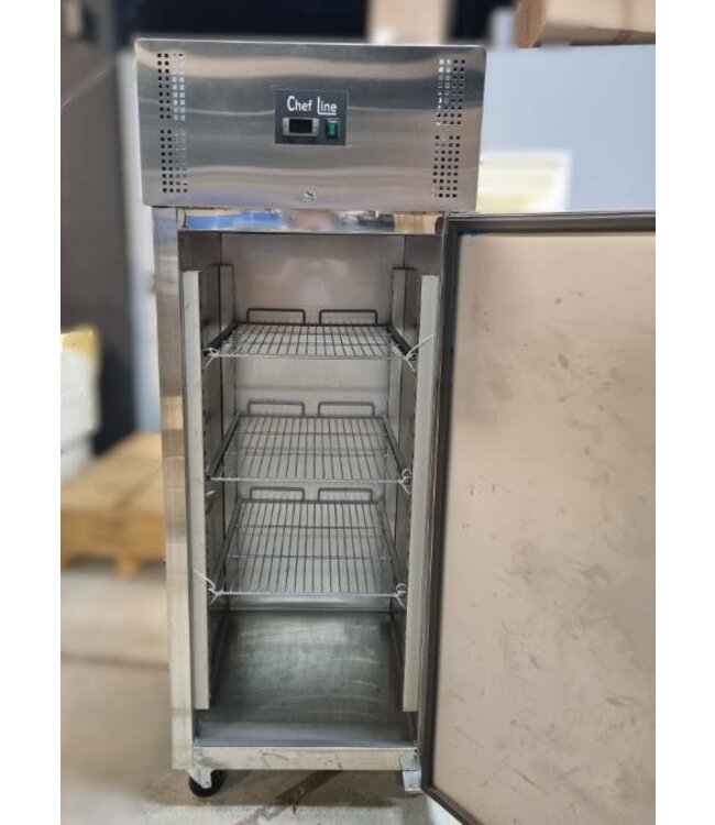 Occasion: Koelkast Chef Line | 685L | RVS | Met wielen | (H)201x74x83cm