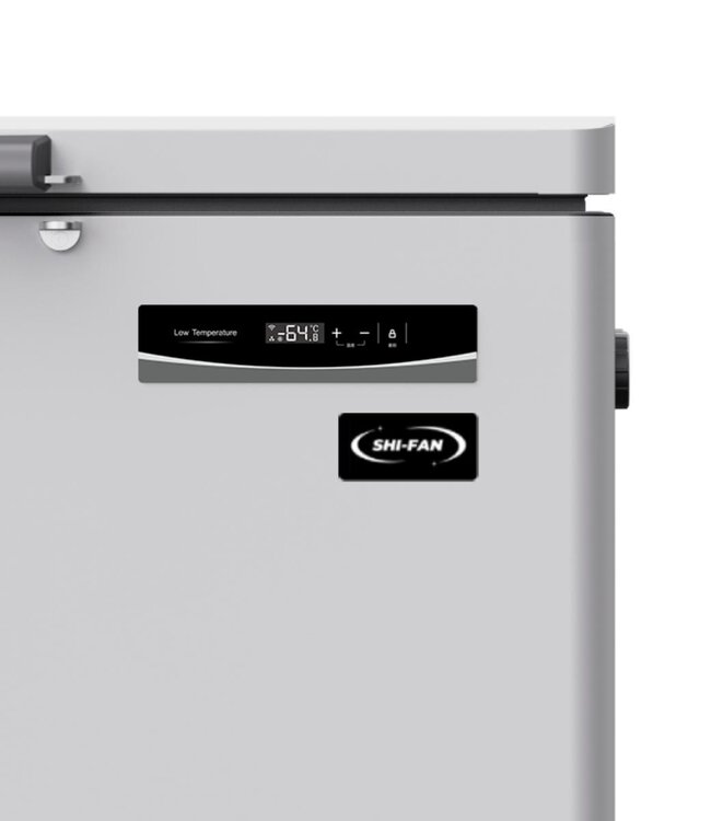 Extra lage temperatuur Vrieskist Shi-Fan | tot -60 graden | 269L | Klapdeksel | Met wielen