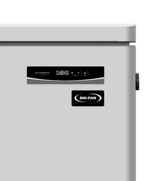 Extra lage temperatuur Vrieskist Shi-Fan | tot -60 graden | 369L | Klapdeksel | Met wielen